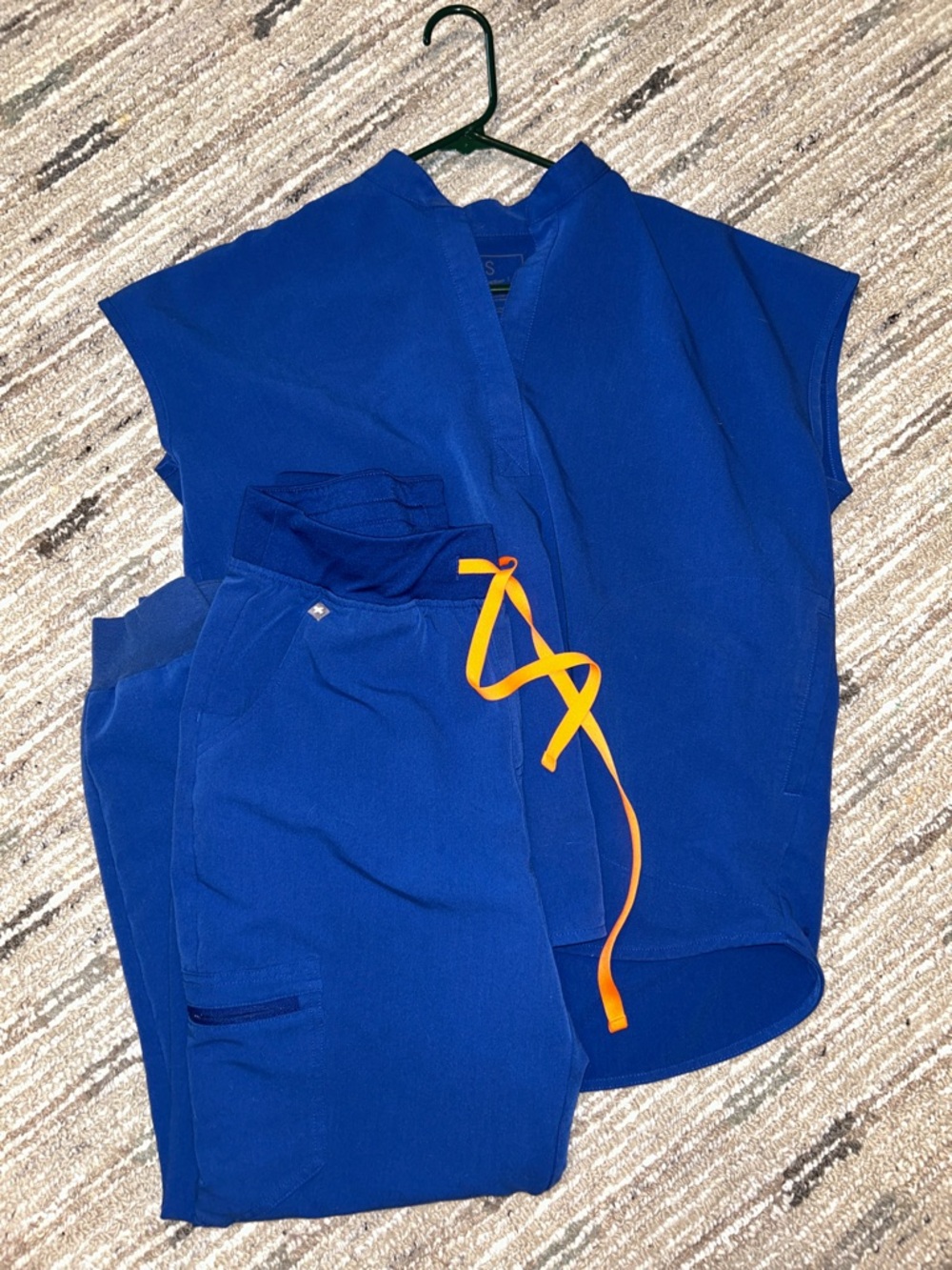 Figs scrubs royal blue